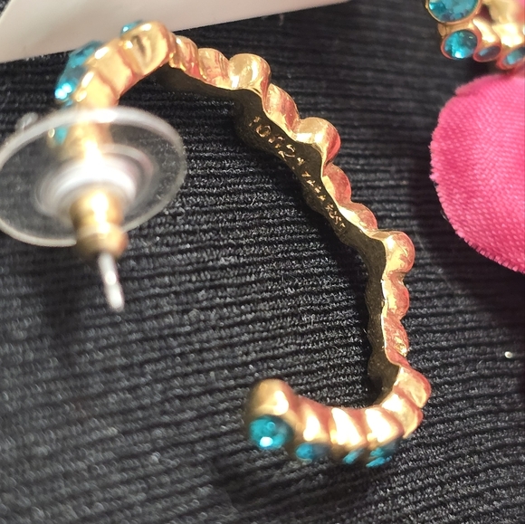 Kara Ross Earrings Open  Hoops - Picture 3 of 8